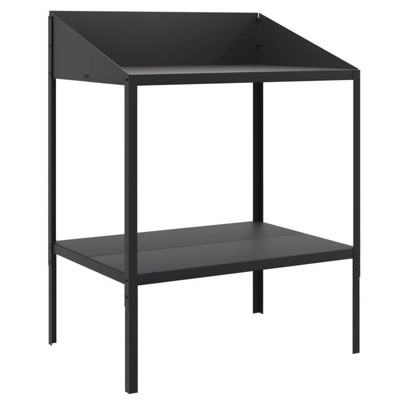 vidaXL antracitszürke horganyzott acél növényállvány 75,5x54,5x100 cm