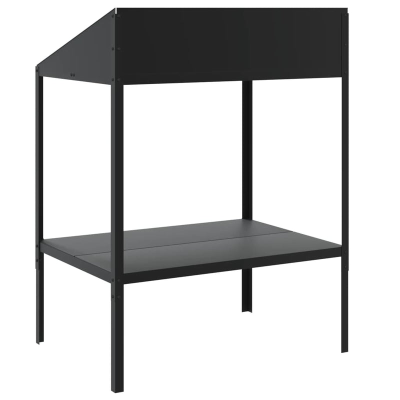 vidaXL antracitszürke horganyzott acél növényállvány 75,5x54,5x100 cm