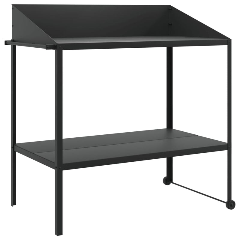 vidaXL antracitszürke horganyzott acél növénytartó 100x54,5x100 cm