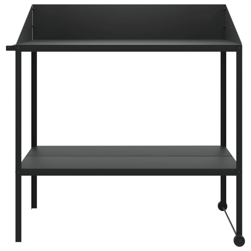 vidaXL antracitszürke horganyzott acél növénytartó 100x54,5x100 cm