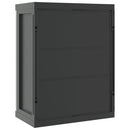 vidaXL szürke és fekete PP kültéri tárolószekrény 65 x 37 x 85 cm