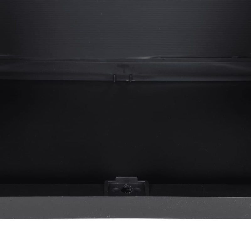 vidaXL szürke és fekete PP kültéri tárolószekrény 65 x 37 x 85 cm