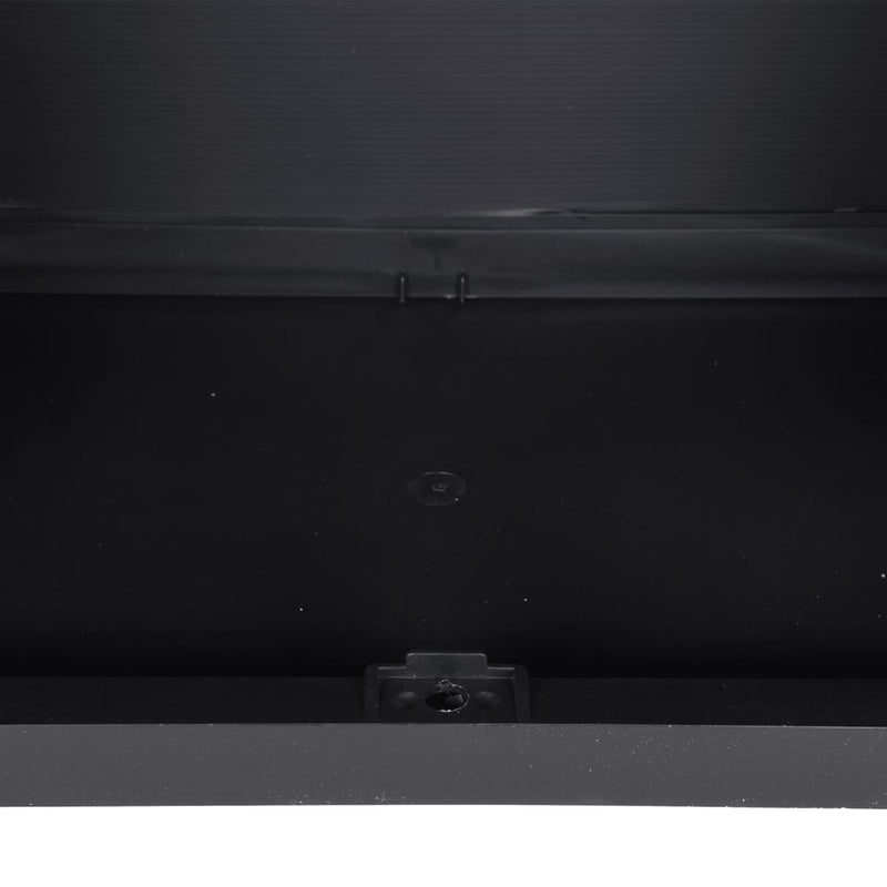 vidaXL szürke és fekete PP kültéri tárolószekrény 65 x 37 x 165 cm