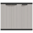 vidaXL szürke és fekete PP kültéri tárolószekrény 97 x 37 x 85 cm