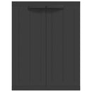 vidaXL fekete PP kültéri tárolószekrény 65 x 37 x 85 cm