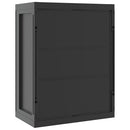 vidaXL fekete PP kültéri tárolószekrény 65 x 37 x 85 cm