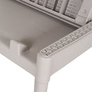 vidaXL cappuccino színű PP napozóágy 186 x 60 x 29 cm