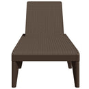 vidaXL barna PP napozóágy 186 x 60 x 29 cm
