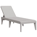 vidaXL szürke PP napozóágy 186 x 60 x 29 cm