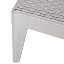 vidaXL szürke PP napozóágy 186 x 60 x 29 cm