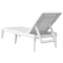 vidaXL fehér PP napozóágy 186 x 60 x 29 cm