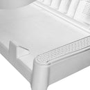 vidaXL fehér PP napozóágy 186 x 60 x 29 cm