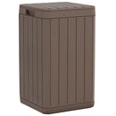 vidaXL barna PP kültéri szemeteskuka 38 x 38 x 65 cm