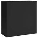 vidaXL fekete acél irattartó szekrény 90x40x90 cm