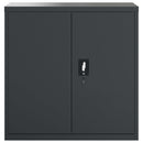 vidaXL antracitszürke acél irattartó szekrény 90x40x90 cm