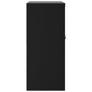 vidaXL fekete acél irattartó szekrény 79x40x90 cm