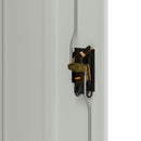 vidaXL világosszürke acél irattartó szekrény 90x40x105 cm