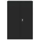 vidaXL fekete acél irattartó szekrény 90x40x140 cm