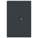 vidaXL antracitszürke acél irattartó szekrény 90x40x140 cm