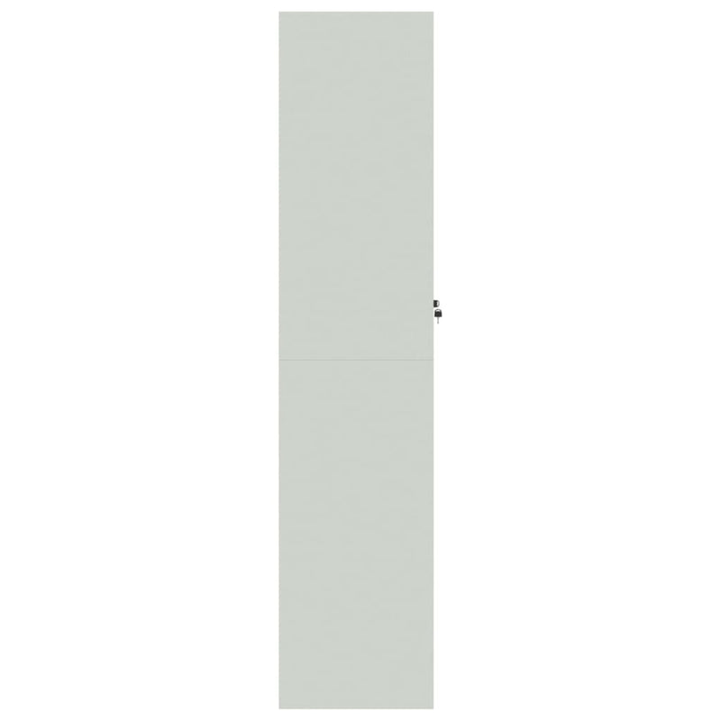 vidaXL világosszürke acél irattartó szekrény 90x40x180 cm
