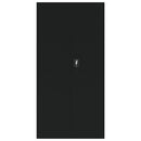 vidaXL fekete acél irattartó szekrény 90x40x180 cm