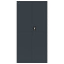 vidaXL antracitszürke acél irattartó szekrény 90 x 40 x 180 cm