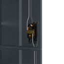 vidaXL antracitszürke acél irattartó szekrény 90 x 40 x 180 cm