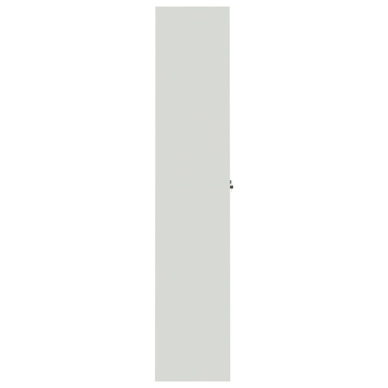 vidaXL világosszürke acél irattartó szekrény 90x40x200 cm