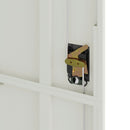 vidaXL világosszürke acél irattartó szekrény 90x40x200 cm