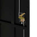 vidaXL fekete acél irattartó szekrény 90x40x200 cm