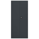 vidaXL antracitszürke acél irattartó szekrény 90 x 40 x 200 cm