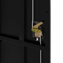 vidaXL fekete acél irattartó szekrény 105x40x180 cm