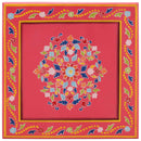 vidaXL kézzel festett rózsaszín tömör mangófa dohányzóasztal