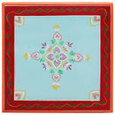 vidaXL kézzel festett kék tömör mangófa dohányzóasztal