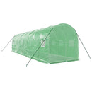 vidaXL zöld acélvázas melegház 16 m² 8 x 2 x 2 m