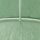 vidaXL zöld acélvázas melegház 28 m² 14 x 2 x 2 m