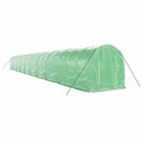 vidaXL zöld acélvázas melegház 40 m² 20 x 2 x 2 m