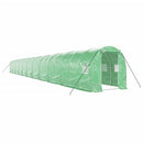 vidaXL zöld acélvázas melegház 44 m² 22 x 2 x 2 m