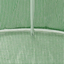 vidaXL zöld acélvázas melegház 44 m² 22 x 2 x 2 m