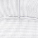 vidaXL fehér acélvázas melegház 12 m² 6 x 2 x 2 m