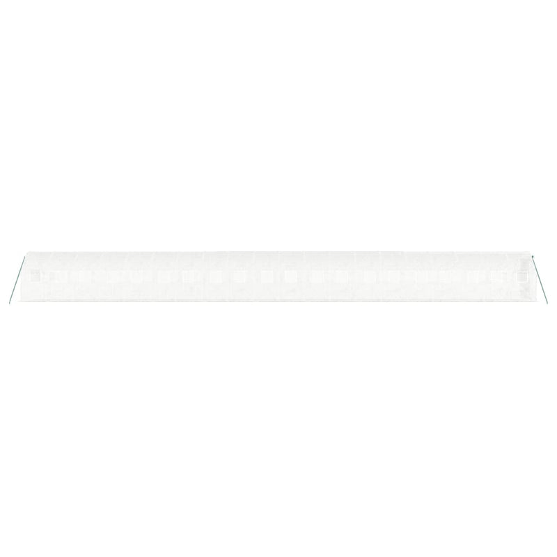 vidaXL fehér acélvázas melegház 40 m² 20x2x2 m