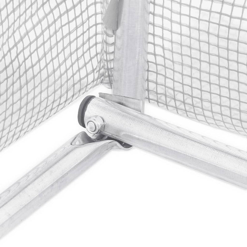 vidaXL fehér acélvázas melegház 40 m² 20x2x2 m