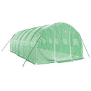 vidaXL zöld acélvázas melegház 18 m² 6 x 3 x 2 m