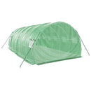 vidaXL zöld acélvázas melegház 18 m² 6 x 3 x 2 m
