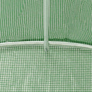 vidaXL zöld acélvázas melegház 18 m² 6 x 3 x 2 m