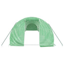 vidaXL zöld acélvázas melegház 42 m² 14 x 3 x 2 m
