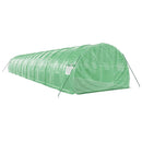 vidaXL zöld acélvázas melegház 48 m² 16 x 3 x 2 m