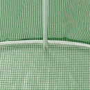 vidaXL zöld acélvázas melegház 72 m² 24 x 3 x 2 m