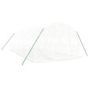 vidaXL fehér acélvázas melegház 18 m² 6 x 3 x 2 m