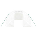 vidaXL fehér acélvázas melegház 18 m² 6 x 3 x 2 m